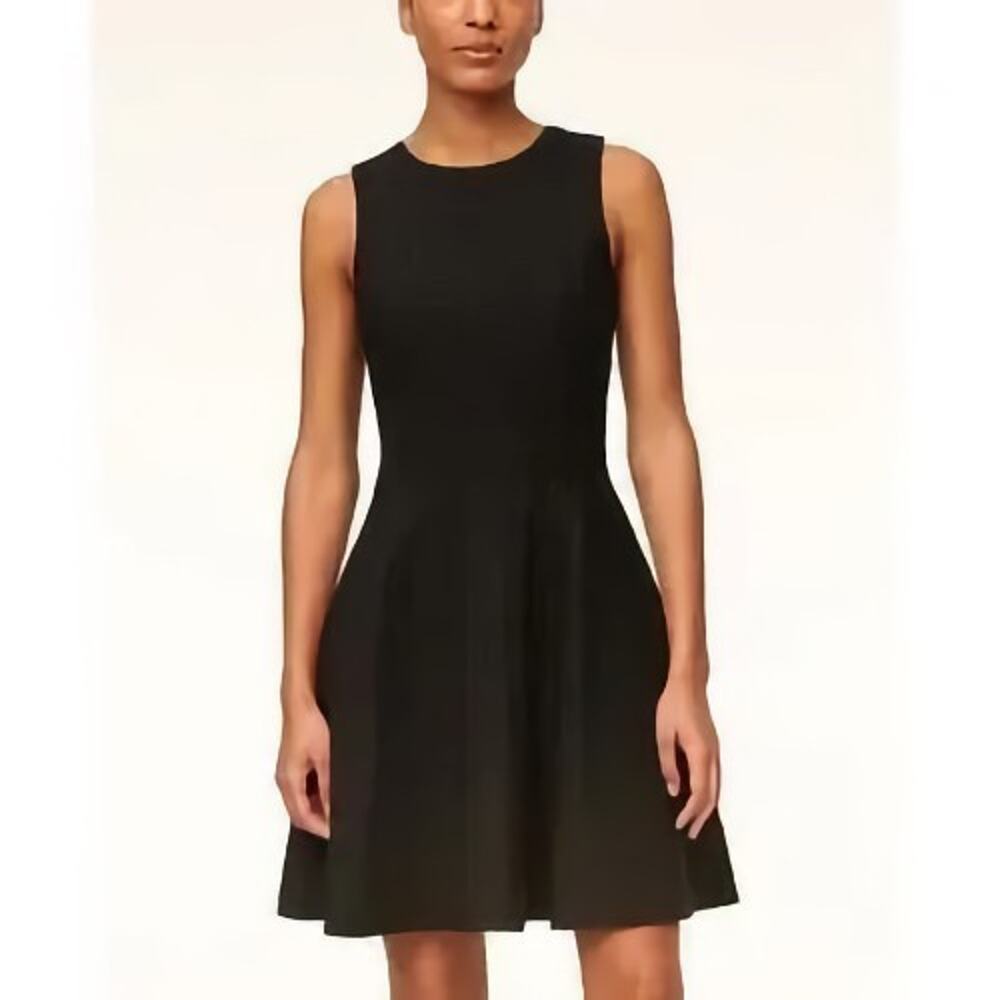 Theory Dress 2 Black Modern Tea Flare Sleeveless